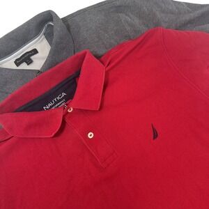 Mens Polo Shirt Bundle Nautica Banana Republic XL Classic Fit 2 Pack